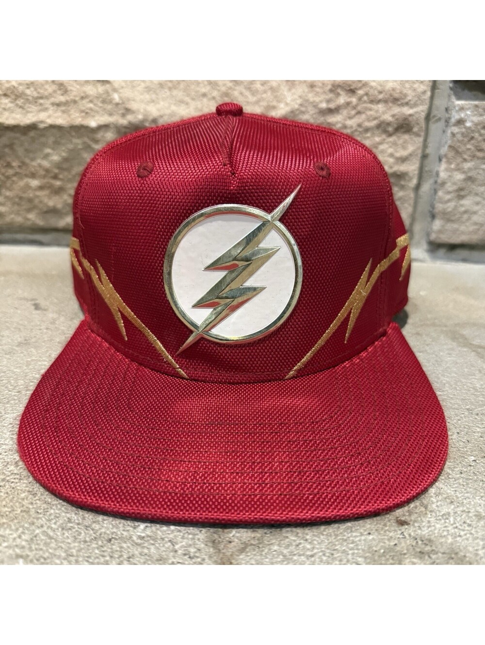 DC Comics The Flash Hat Ballistic Nylon Snapback Cap Lightning Bolt Superhero